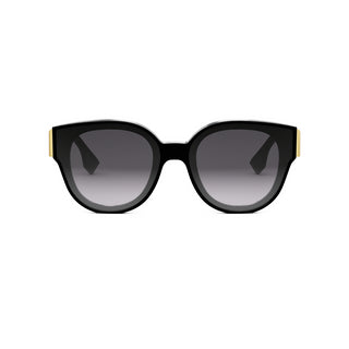 FENDI FE40111I women Black Round Sunglasses