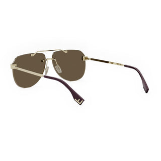 FENDI FE40115U men Gold Pilot Sunglasses