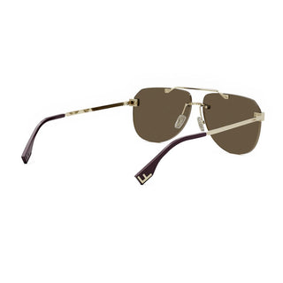 FENDI FE40115U men Gold Pilot Sunglasses