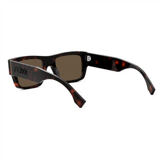 FENDI FE40118I men Havana Rectangle Sunglasses