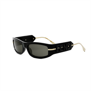 FENDI FE40120I unisex Black Oval Sunglasses