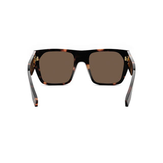 FENDI FE40124I women Havana Squared Sunglasses