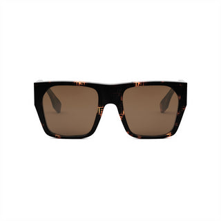 FENDI FE40124I women Havana Squared Sunglasses