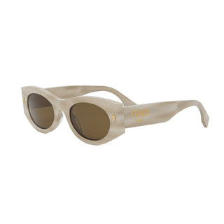 FENDI Fendi Roma FE40125I women Brown Oval Sunglasses