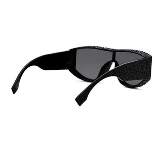 FENDI FE40128I men Black Shield Sunglasses