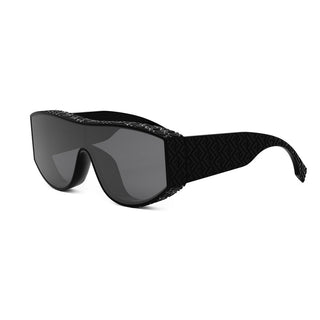 FENDI FE40128I men Black Shield Sunglasses