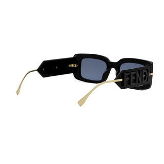 FENDI FE40133I women Black Rectangle Sunglasses