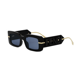 FENDI FE40133I women Black Rectangle Sunglasses