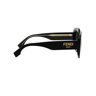 FENDI FE40137I women Black Round Sunglasses