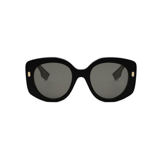 FENDI FE40137I women Black Round Sunglasses