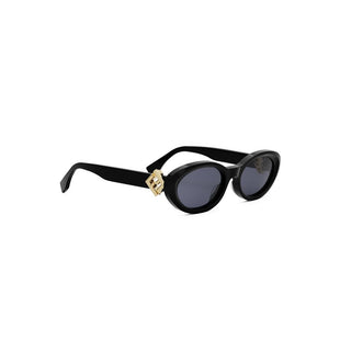 FENDI FE40140U women Black Oval Sunglasses