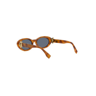 FENDI FE40140U women Havana Oval Sunglasses