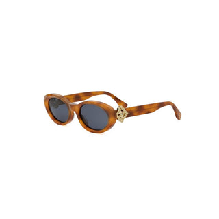 FENDI FE40140U women Havana Oval Sunglasses