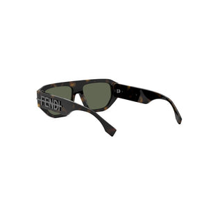 FENDI FE40142I men Havana Squared Sunglasses