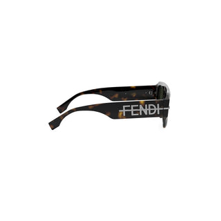 FENDI FE40142I men Havana Squared Sunglasses