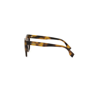 FENDI FE40151I women Havana Squared Sunglasses