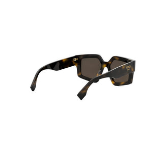 FENDI Fendi Roma FE40162I women Havana Squared Sunglasses