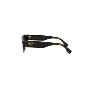 FENDI Fendi Roma FE40163U women Havana Geometric Sunglasses