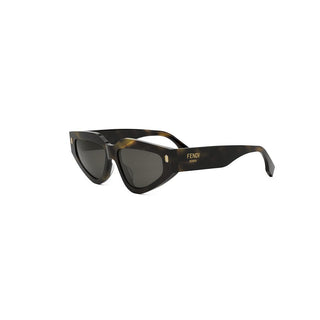 FENDI Fendi Roma FE40163U women Havana Geometric Sunglasses