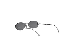 FENDI FE4075US women Ruthenium Oval Sunglasses