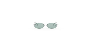 Fendi Fendi First Crystal Fe4075us Women Silver Oval Sunglasses