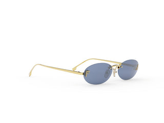 FENDI FE4075US women Gold Oval Sunglasses