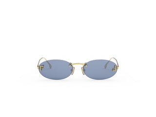 FENDI FE4075US women Gold Oval Sunglasses