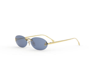 FENDI FE4075US women Gold Oval Sunglasses