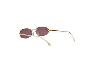 FENDI FE4075US women Yellow Oval Sunglasses