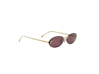 FENDI FE4075US women Yellow Oval Sunglasses