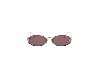 FENDI FE4075US women Yellow Oval Sunglasses