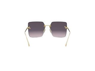 Fendi Fendi First Crystal Fe4082us Women Gold Geometric Sunglasses