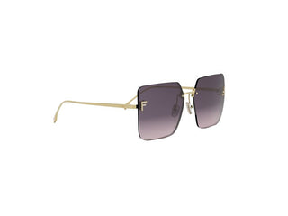 Fendi Fendi First Crystal Fe4082us Women Gold Geometric Sunglasses