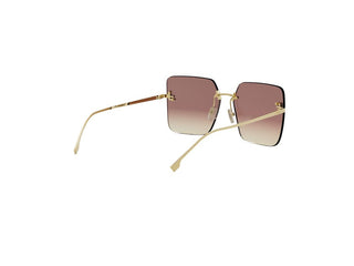 FENDI Fendi First Crystal FE4082US women Gold Squared Sunglasses