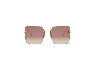 FENDI Fendi First Crystal FE4082US women Gold Squared Sunglasses