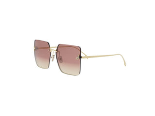 FENDI Fendi First Crystal FE4082US women Gold Squared Sunglasses