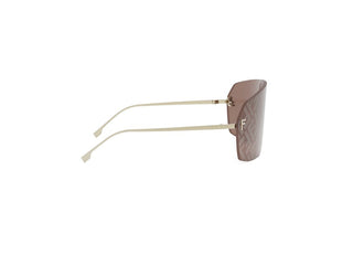 FENDI FE4121US women Gold Rectangle Sunglasses