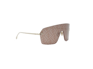 FENDI FE4121US women Gold Rectangle Sunglasses