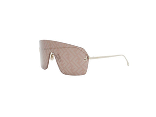 FENDI FE4121US women Gold Rectangle Sunglasses