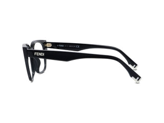 FENDI FE50001I women Black Rectangle Eyeglasses