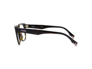 FENDI FE50001I women Havana Rectangle Eyeglasses