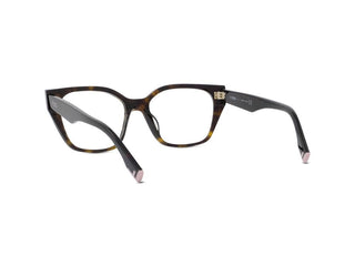 FENDI FE50001I women Havana Rectangle Eyeglasses