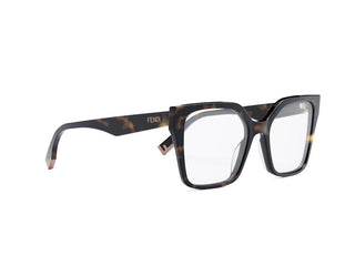 FENDI FE50002I women Transparent Squared Eyeglasses