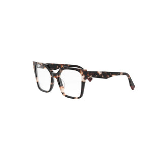 FENDI FE50002I women Havana Geometric Eyeglasses