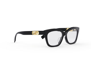 FENDI FE50039I women Black Geometric Eyeglasses