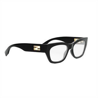 FENDI FE50082I women Black Rectangle Eyeglasses