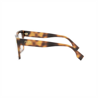 FENDI FE50085I women Havana Squared Eyeglasses