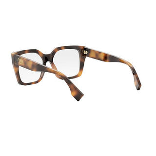 FENDI FE50085I women Havana Squared Eyeglasses