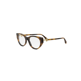 FENDI FE50099I women Havana Oval Eyeglasses