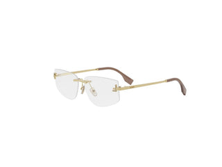 FENDI Fendi First Crystal FE5116US women Gold Geometric Eyeglasses